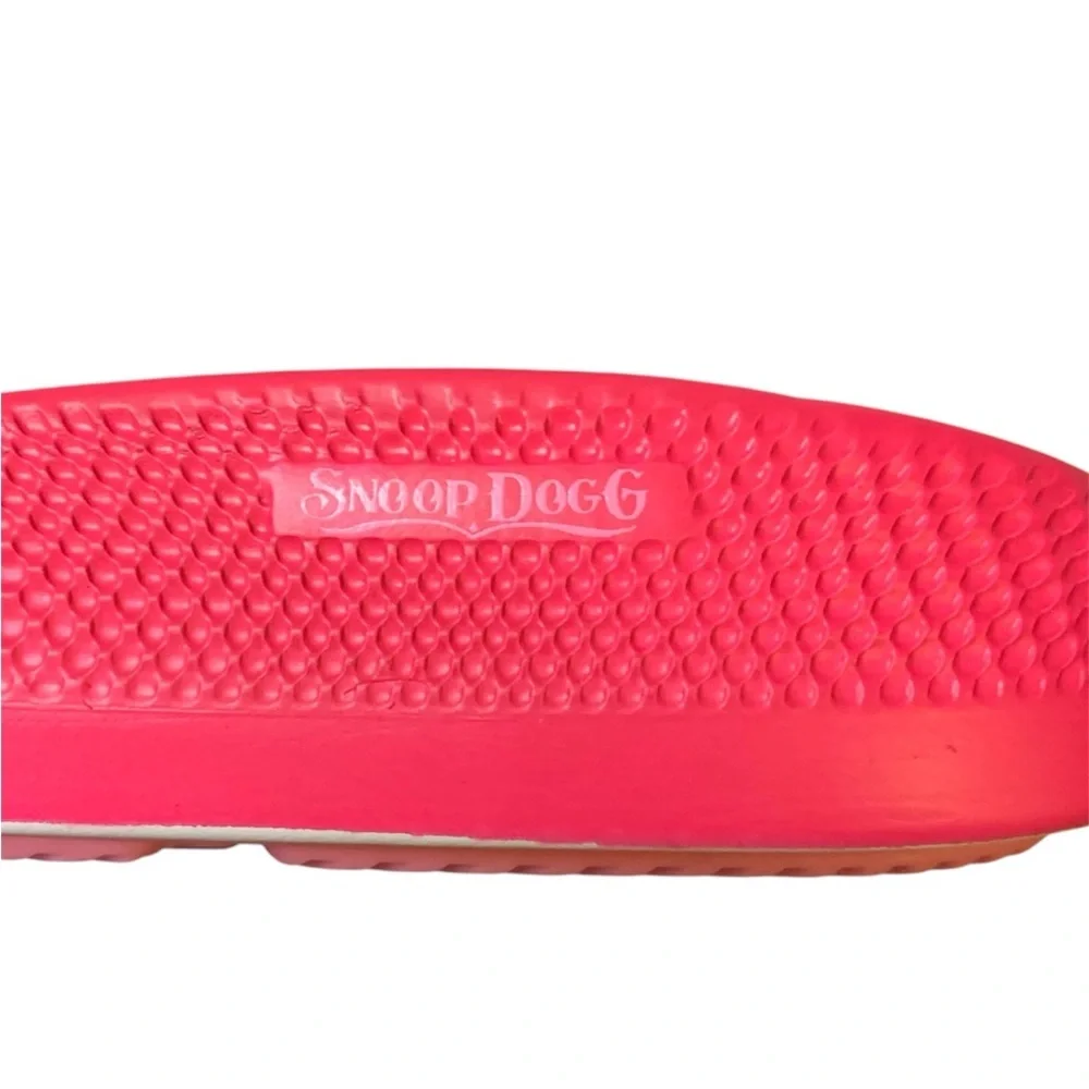 Skechers Snoop Dog Bombay Ape Bombay Pop Slides - Sz. 10, Pink/Orange